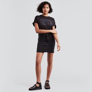 Levi's Mile High Denim Skirt Faded Black